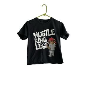 Kids Vibes Hustle Savage Bear King Legend T Shirt Size Medium